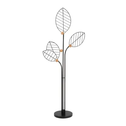 Modern Metal Leaf Shaped Coat Rack Image - 5