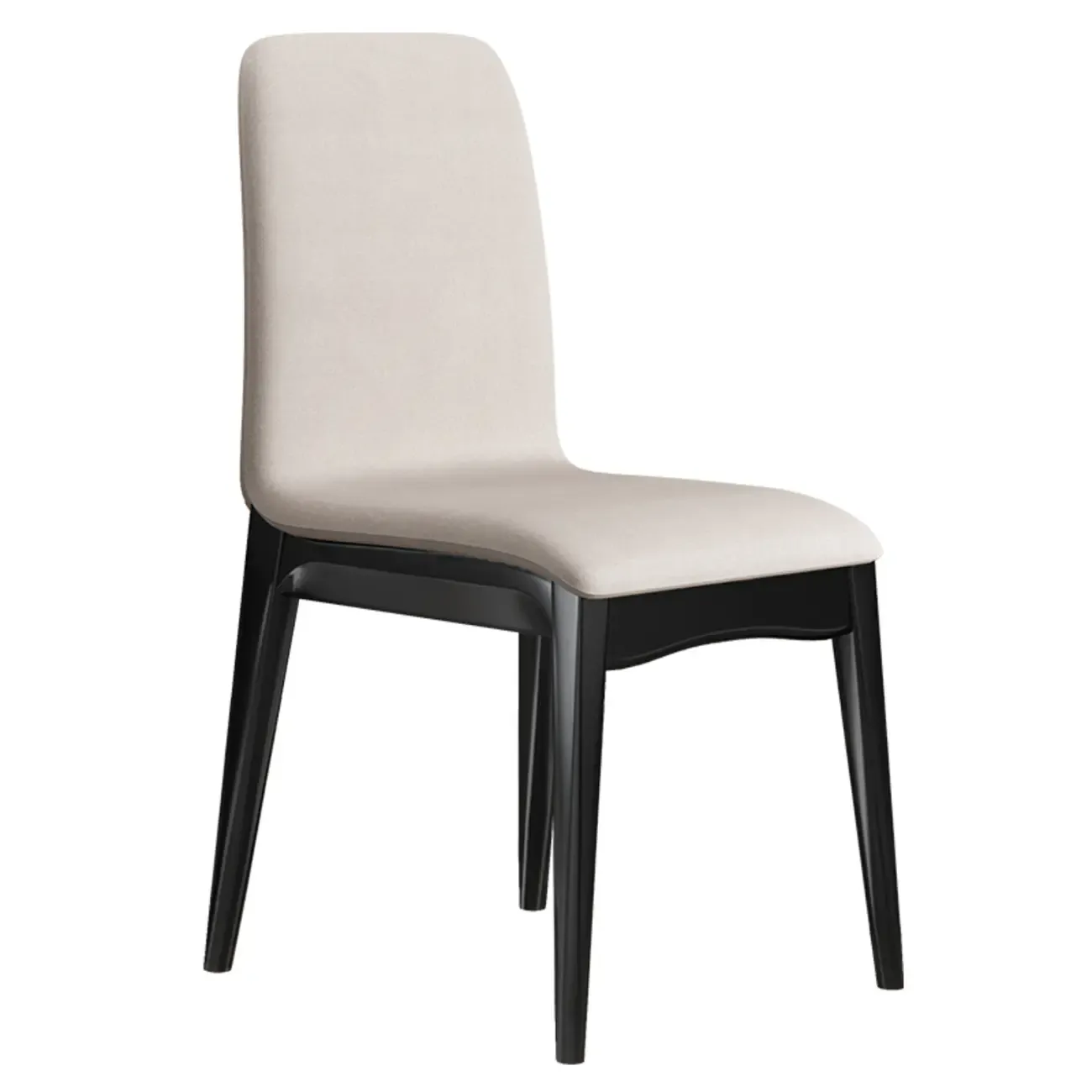 Upholstered Dining Chair Armless Solid Back with Multi Color Image - 33