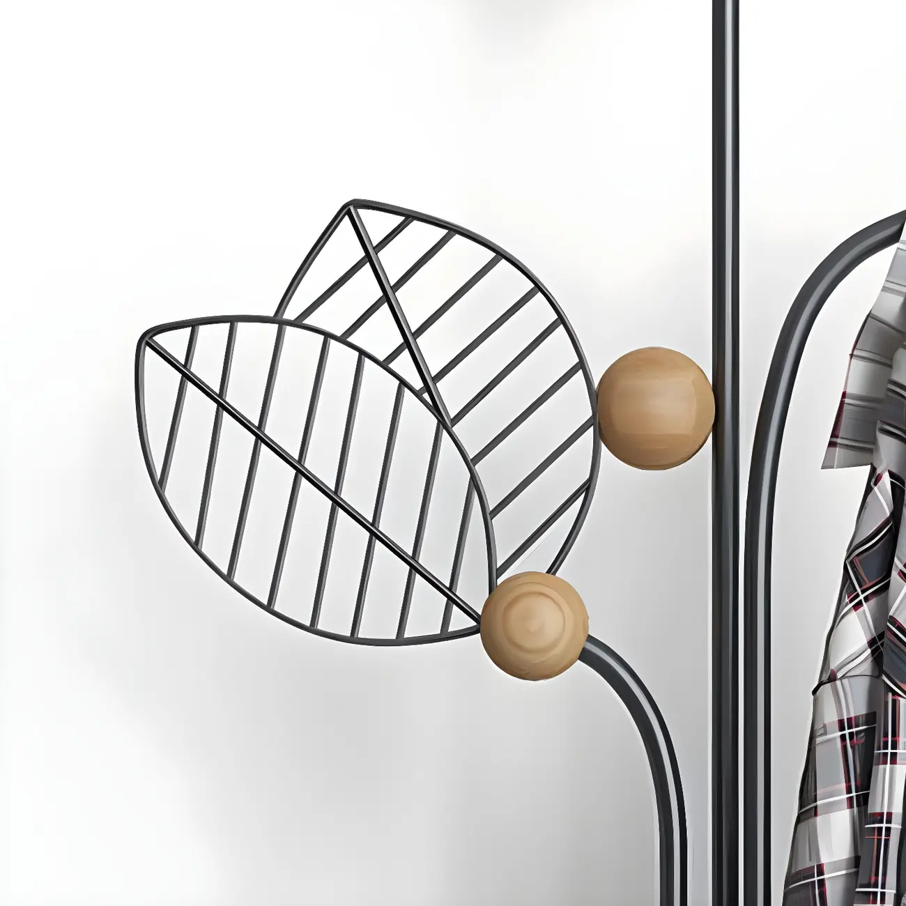 Modern Metal Leaf Shaped Coat Rack Image - 7 | homeyfad