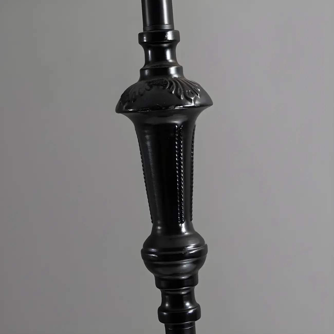 Elegant Traditional Floor Lamp with Geometric Fabric Shade for Living Room Image - 11