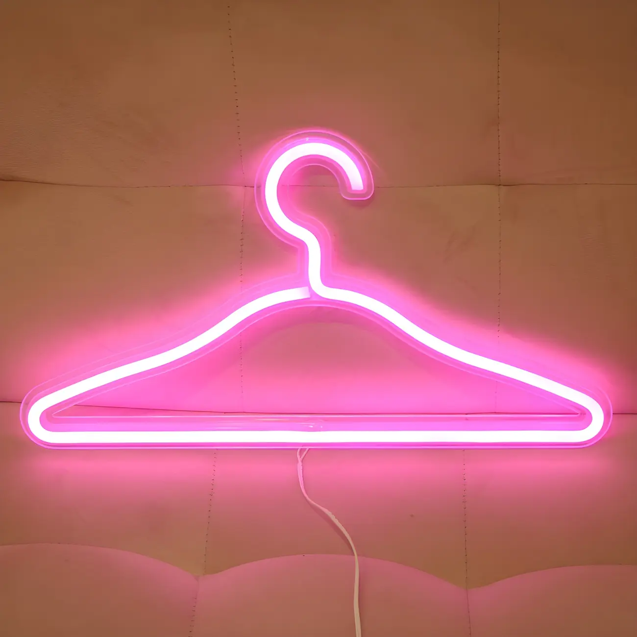 Decorative Pink LED Hanging Night Light for Kids and Bedrooms Image - 1 | homeyfad