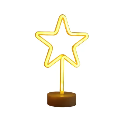 Cozy Linear Star Shaped LED Night Light for Kids Bedroom Decor Image - 2