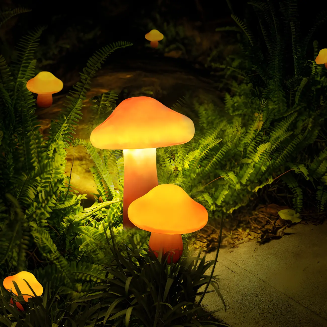 Lovely LED Lawn Mushroom Landscape Light for Garden Pathway Image - 1 | homeyfad