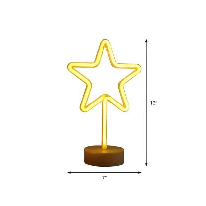 Cozy Linear Star Shaped LED Night Light for Kids Bedroom Decor Image - 3