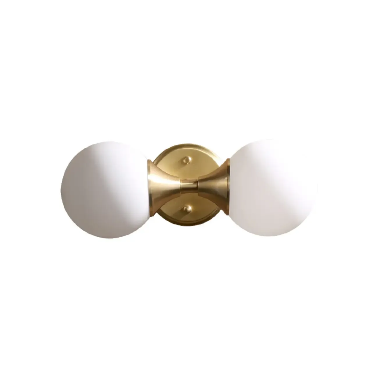 Modern White 2-Light Bathroom Vanity Light in Mini Size Image - 5