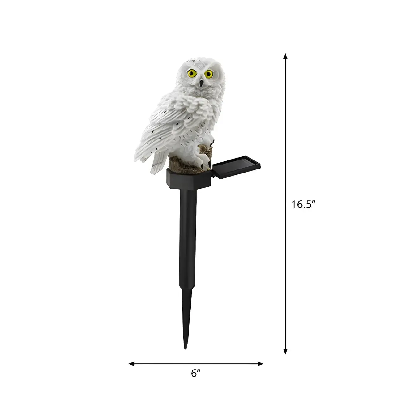 Solar Harry Potter Owl Resin LED Decor Light for Courtyard Gardens Image - 6