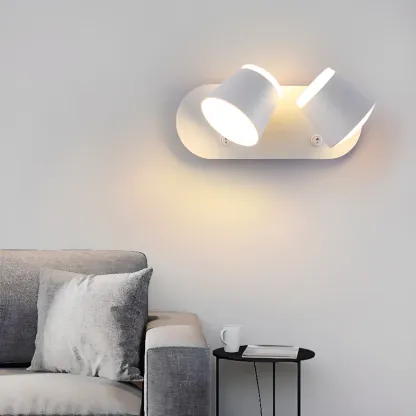 Modern Wall-Mounted Mini White Bathroom Vanity Light Fixture  Image - 4