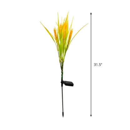 LED Solar Yellow Wheat Landscape Light for Outdoor Decor Image - 4