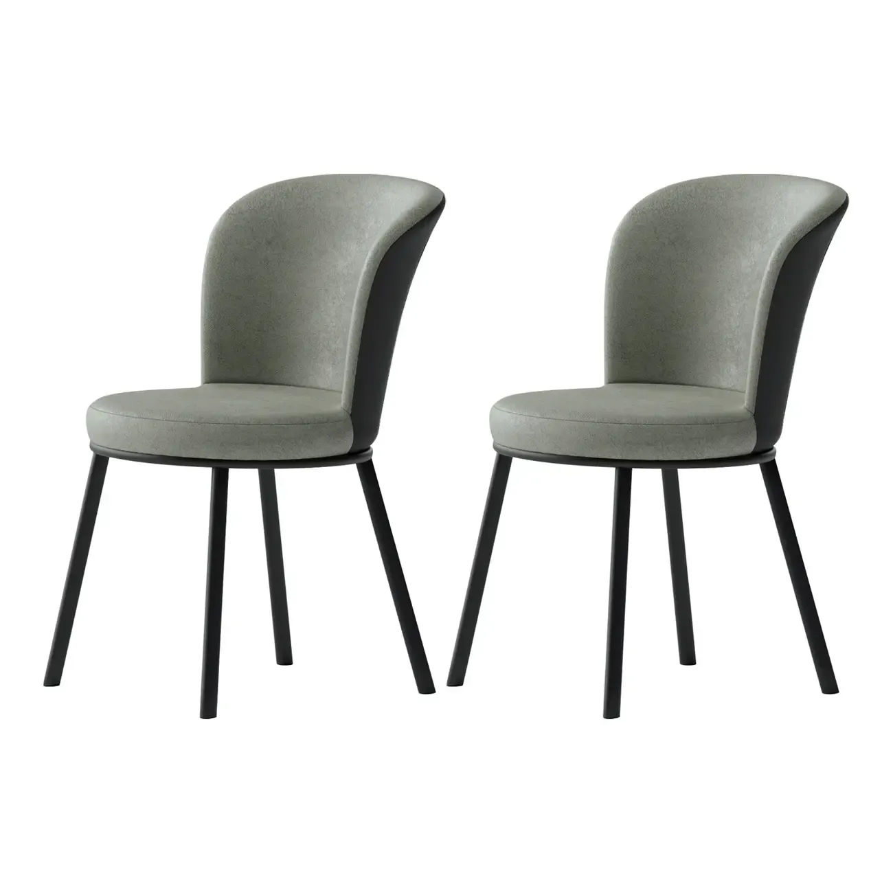 Contemporary Pink Cotton Upholstered Dining Chair Image - 4