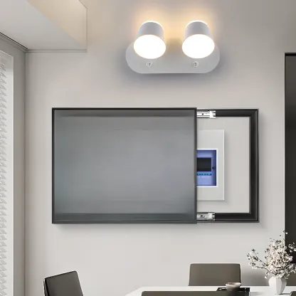 Modern Wall-Mounted Mini White Bathroom Vanity Light Fixture  Image - 7