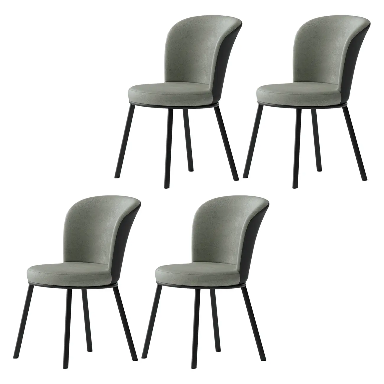 Contemporary Pink Cotton Upholstered Dining Chair Image - 5 | homeyfad