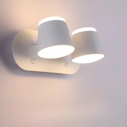 Modern Wall-Mounted Mini White Bathroom Vanity Light Fixture  Image - 8