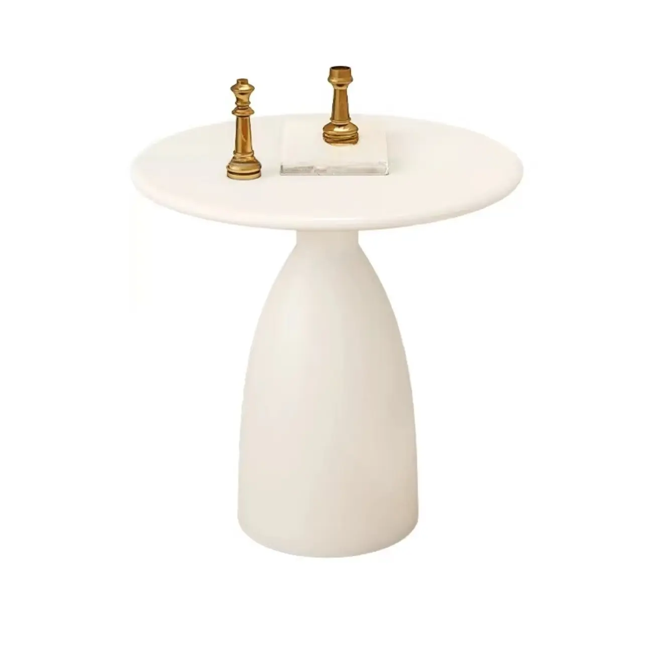  Minimalist Black Metal Round Side Table for Living Room Image - 3 | homeyfad