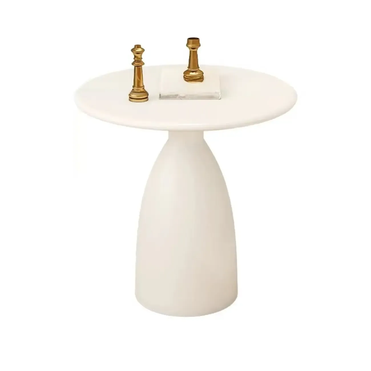 Minimalist Black Round Metal Side Table for Living Room | HomeyFad