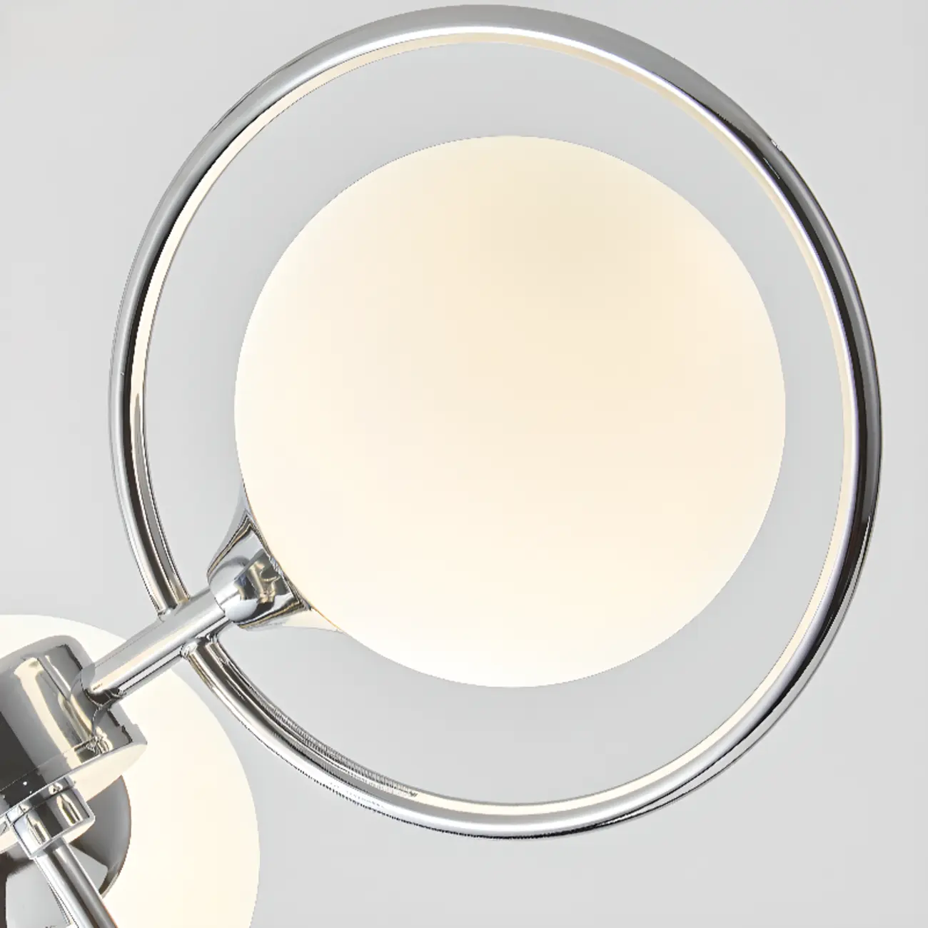 Modern LED Globe Chandelier with Circular Glass Design Image - 12 | homeyfad