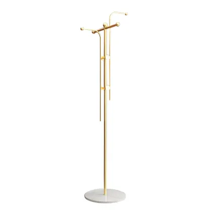 Modern Metal Spiraled Freestanding Coat Rack Image - 5