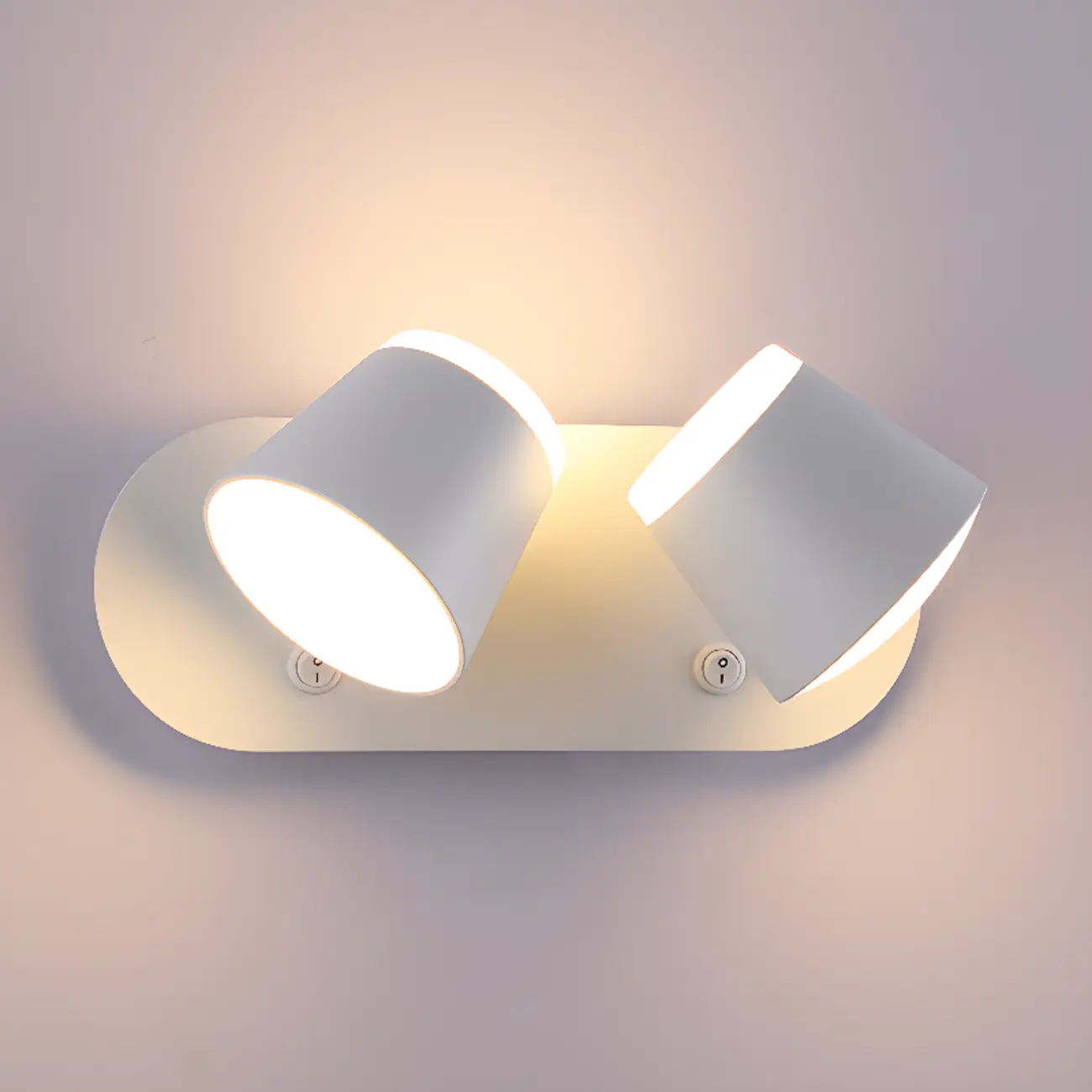 Modern Wall-Mounted Mini White Bathroom Vanity Light Fixture  Image - 10 | homeyfad