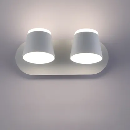 Modern Wall-Mounted Mini White Bathroom Vanity Light Fixture  Image - 11