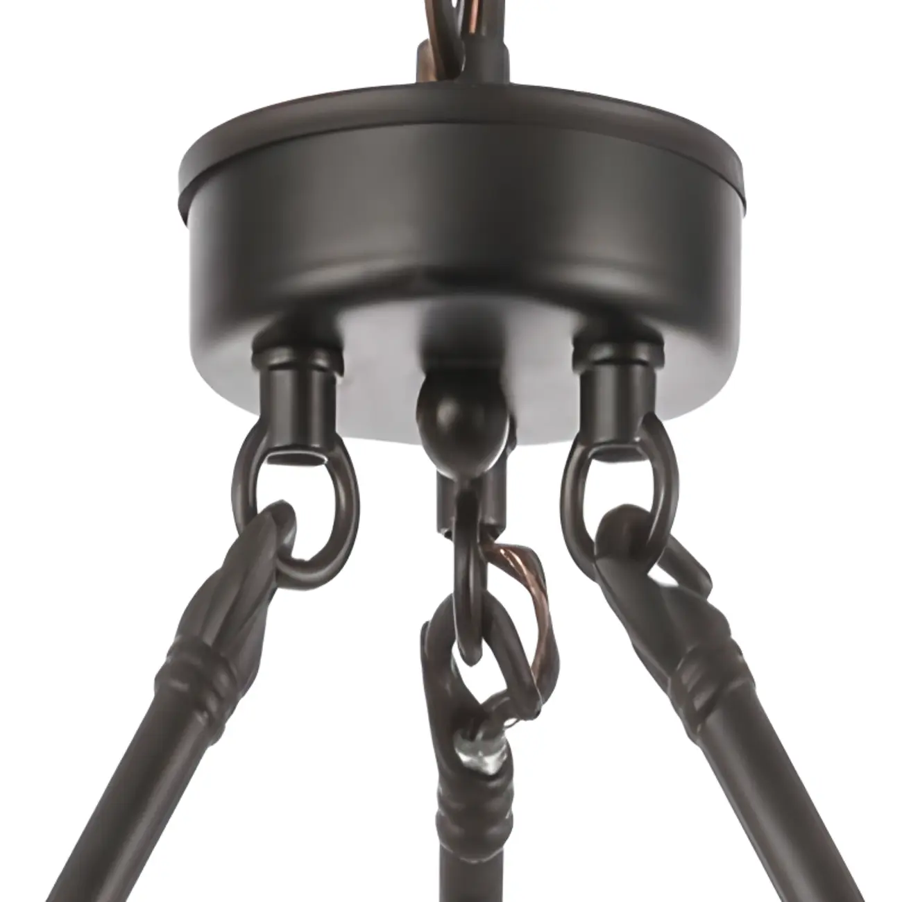 Black Iron Industrial Candle Chandelier for Dining Room Image - 10 | homeyfad