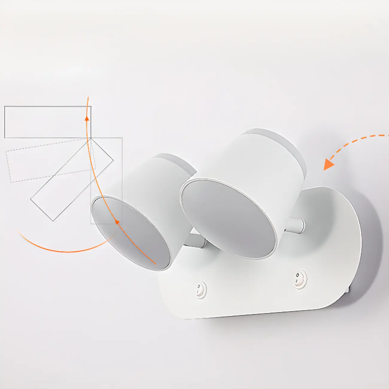 Modern Wall-Mounted Mini White Bathroom Vanity Light Fixture  Image - 12 | homeyfad