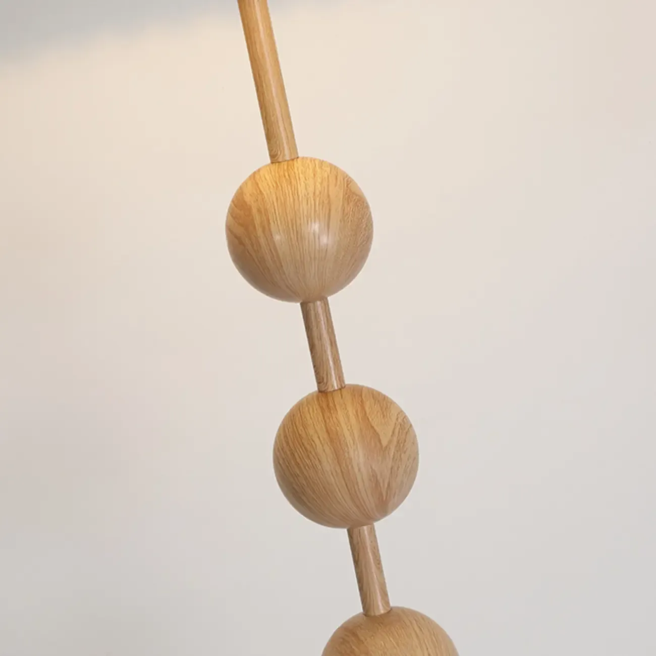 Adjustable Stacked Ball Floor Lamp with Fabric Shade Image - 12