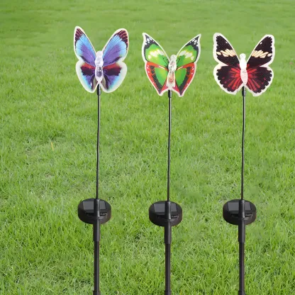 Whimsical Butterfly Solar Decorative Landscape Lighting Image - 1