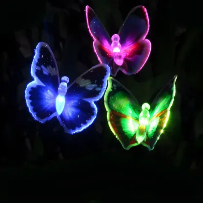 Whimsical Butterfly Solar Decorative Landscape Lighting Image - 2