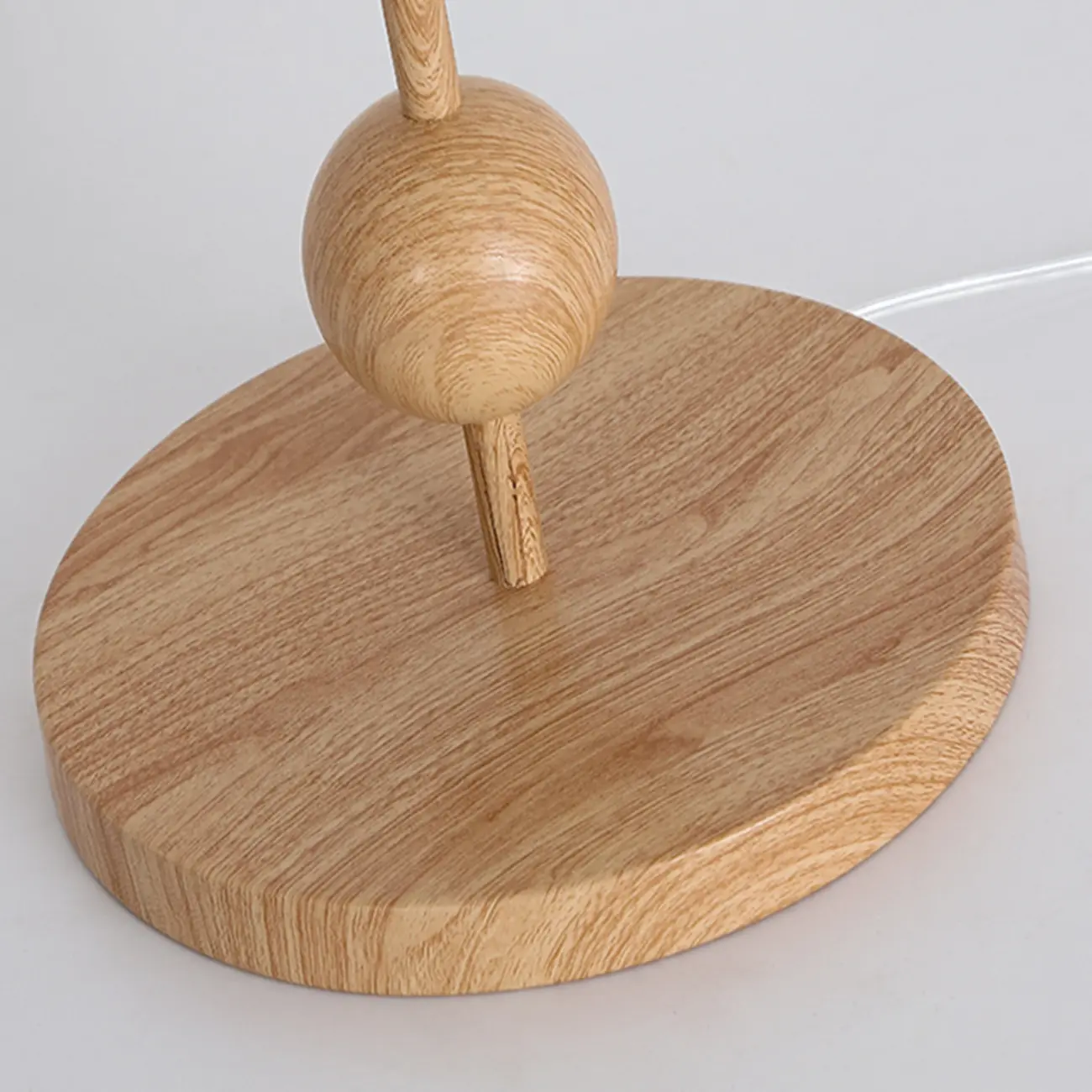 Adjustable Stacked Ball Floor Lamp with Fabric Shade Image - 13 | homeyfad