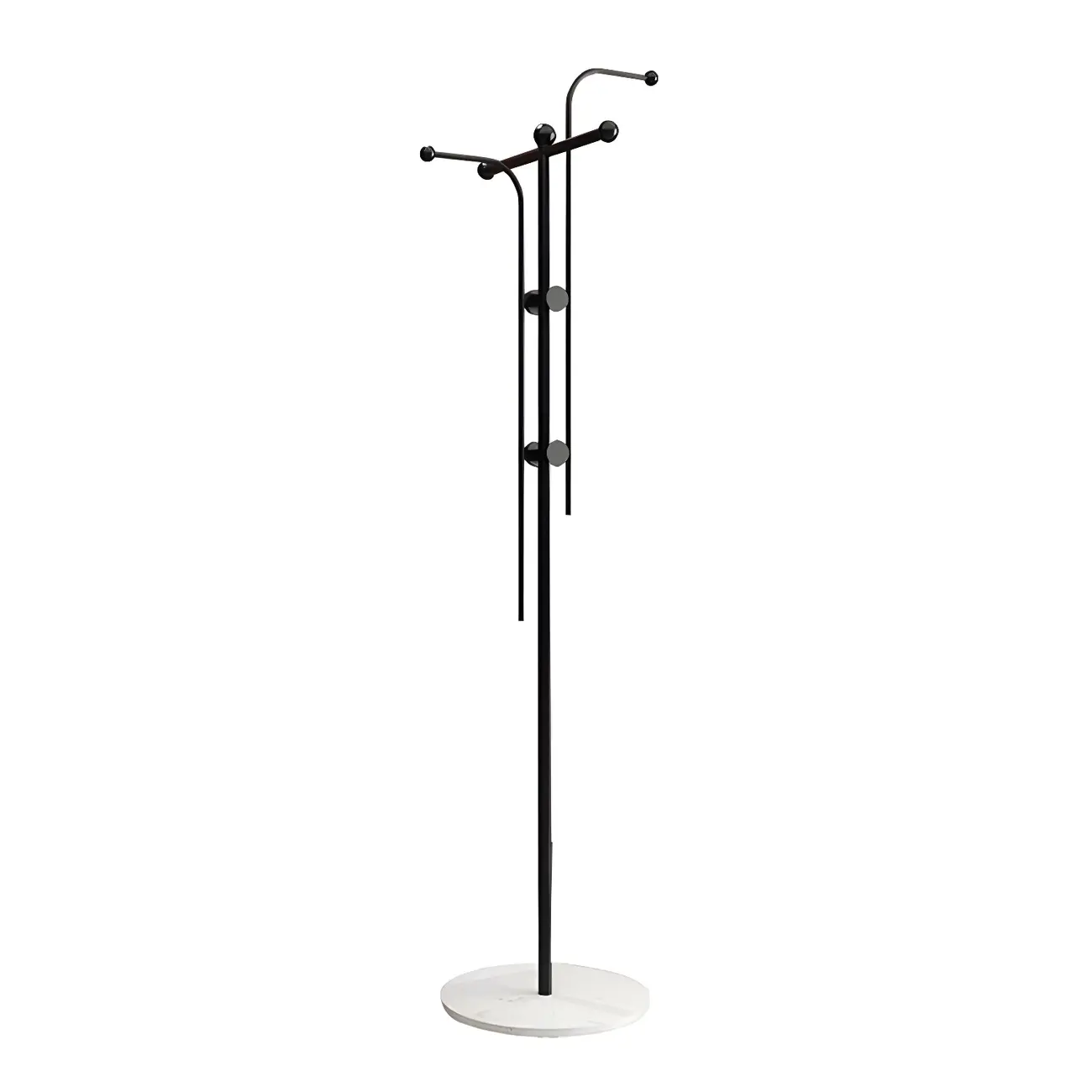 Modern Metal Spiraled Freestanding Coat Rack Image - 9 | homeyfad