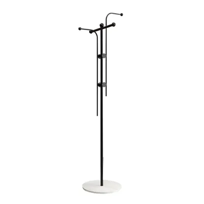 Modern Metal Spiraled Freestanding Coat Rack Image - 9