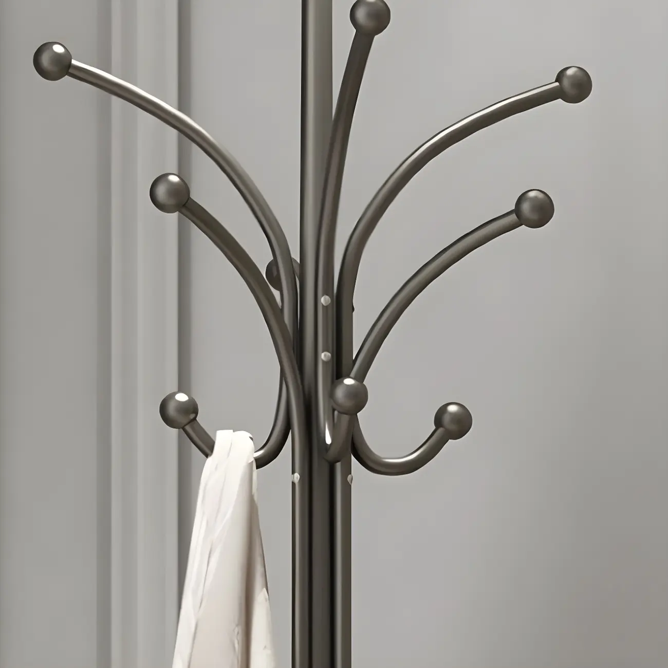 Elegant Metal Freestanding Coat Rack with Hooks Image - 6 | homeyfad