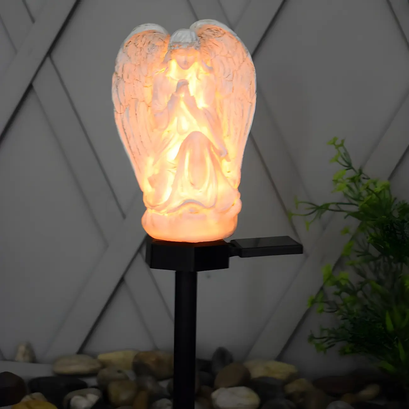 Artistic White Angel-Shaped LED Garden Landscape Light Image - 2 | homeyfad