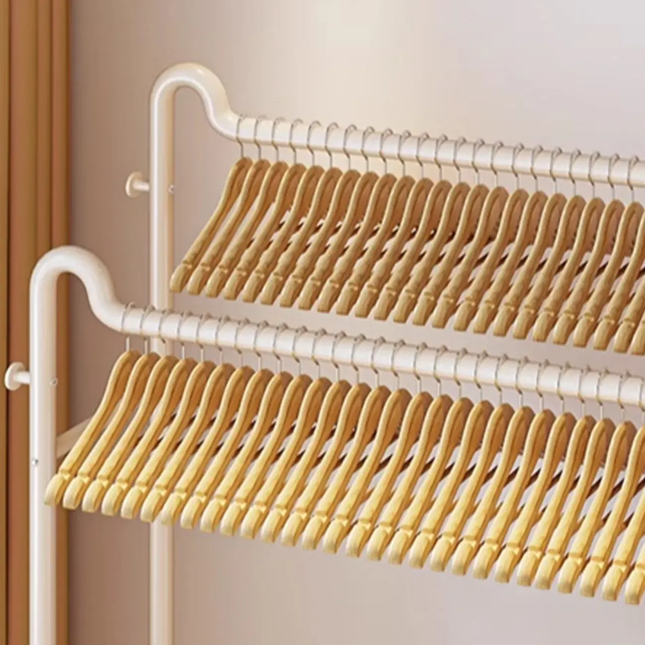 Modern Metal Coat Rack with Storage and Shelves Image - 12