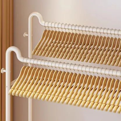 Modern Metal Coat Rack with Storage and Shelves Image - 12