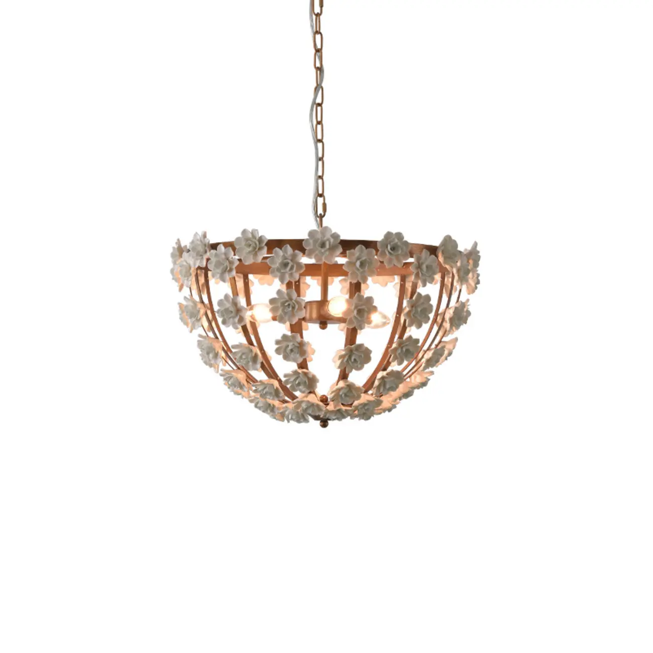  Modern Dome Ceramics Chandelier for Elegant Dining Room Image - 5 | homeyfad