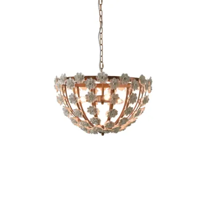  Modern Dome Ceramics Chandelier for Elegant Dining Room Image - 5