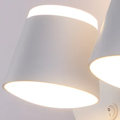 Modern Wall-Mounted Mini White Bathroom Vanity Light Fixture  Image - 17