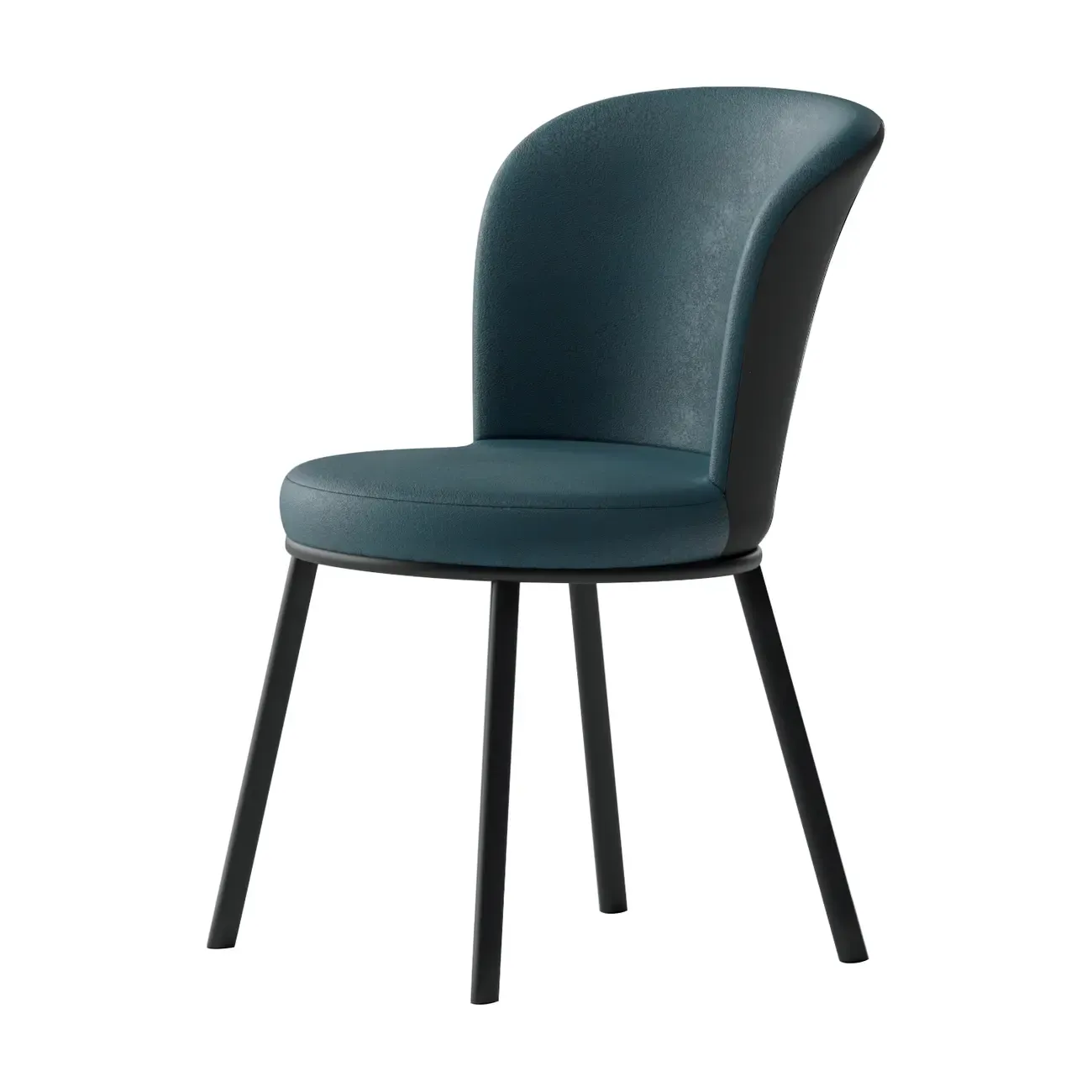 Contemporary Pink Cotton Upholstered Dining Chair Image - 13