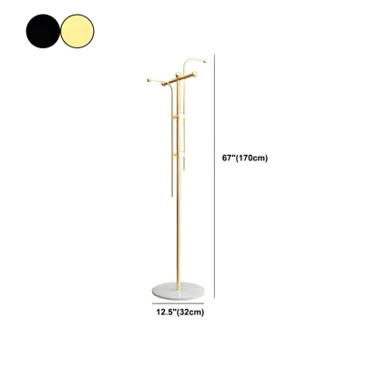 Modern Metal Spiraled Freestanding Coat Rack #size