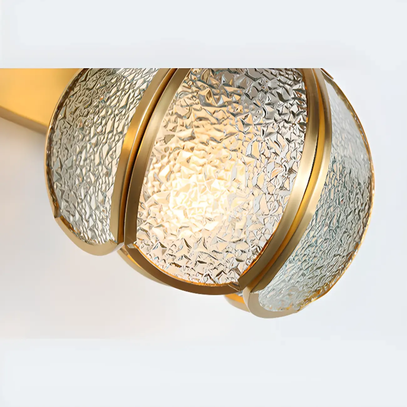 Mini Vintage Globe Brass Vanity Light with Metal Shade Image - 12