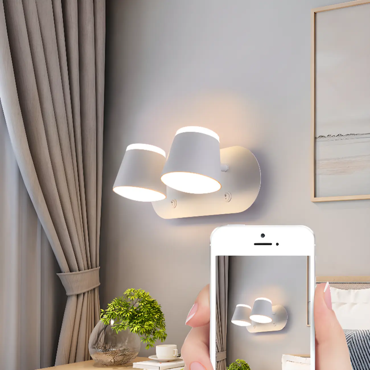 Modern Wall-Mounted Mini White Bathroom Vanity Light Fixture  Image - 18 | homeyfad