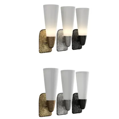 Elegant Glass Wall-Mounted Vanity Light for Bathroom Art Deco  Image - 6