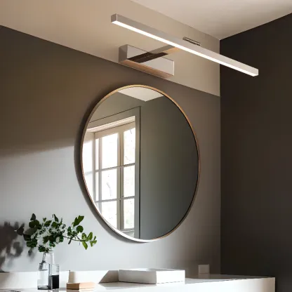 Rectangular Modern Linear LED Vanity Light for Bathroom Decor Image - 1