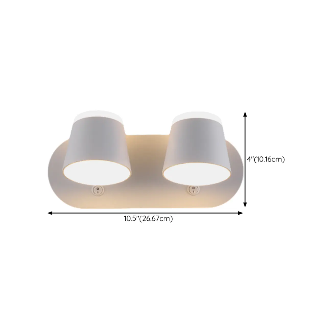 Modern Wall-Mounted Mini White Bathroom Vanity Light Fixture  Image - 22 | homeyfad