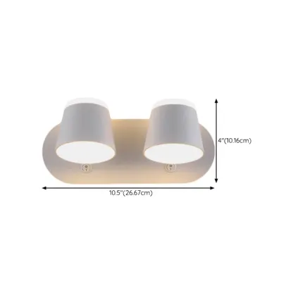 Modern Wall-Mounted Mini White Bathroom Vanity Light Fixture  Image - 22