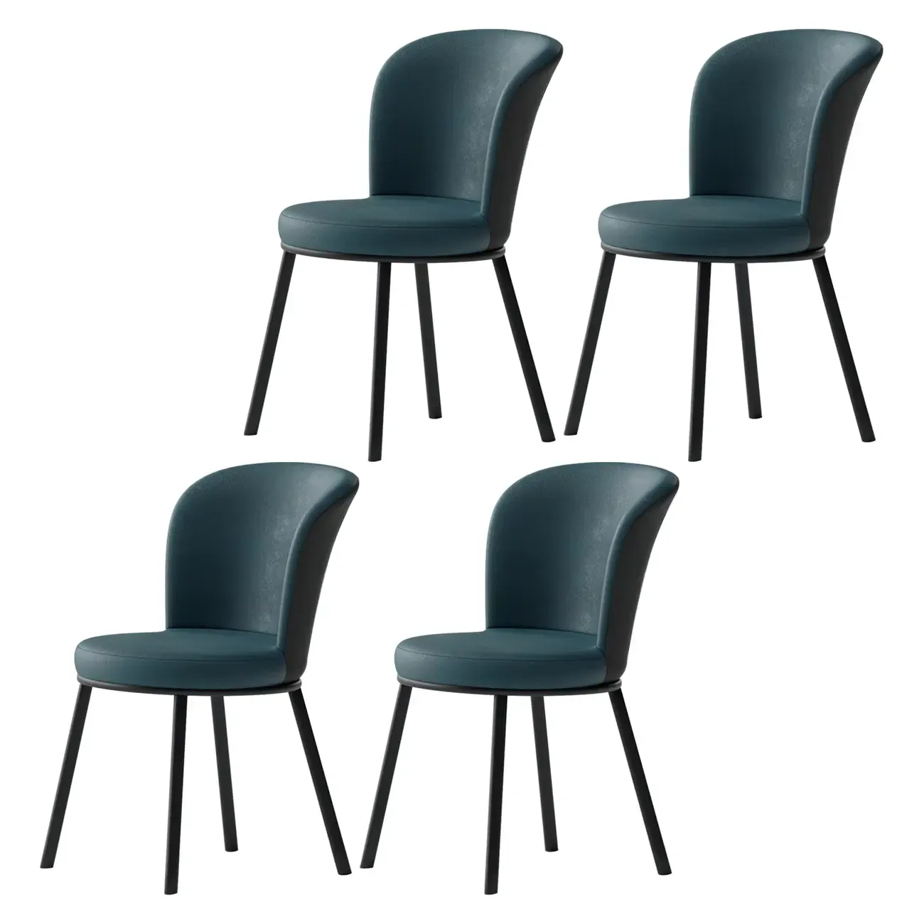 Contemporary Pink Cotton Upholstered Dining Chair Image - 18