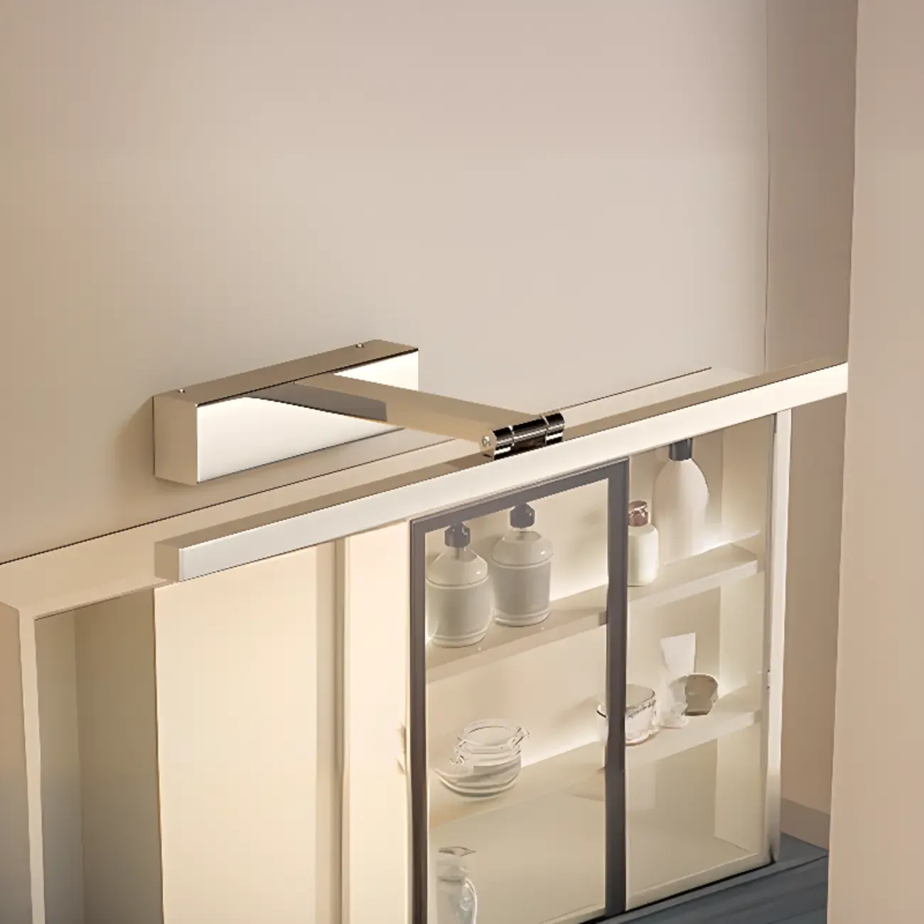 Rectangular Modern Linear LED Vanity Light for Bathroom Decor Image - 3