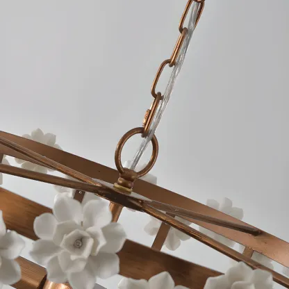  Modern Dome Ceramics Chandelier for Elegant Dining Room Image - 11