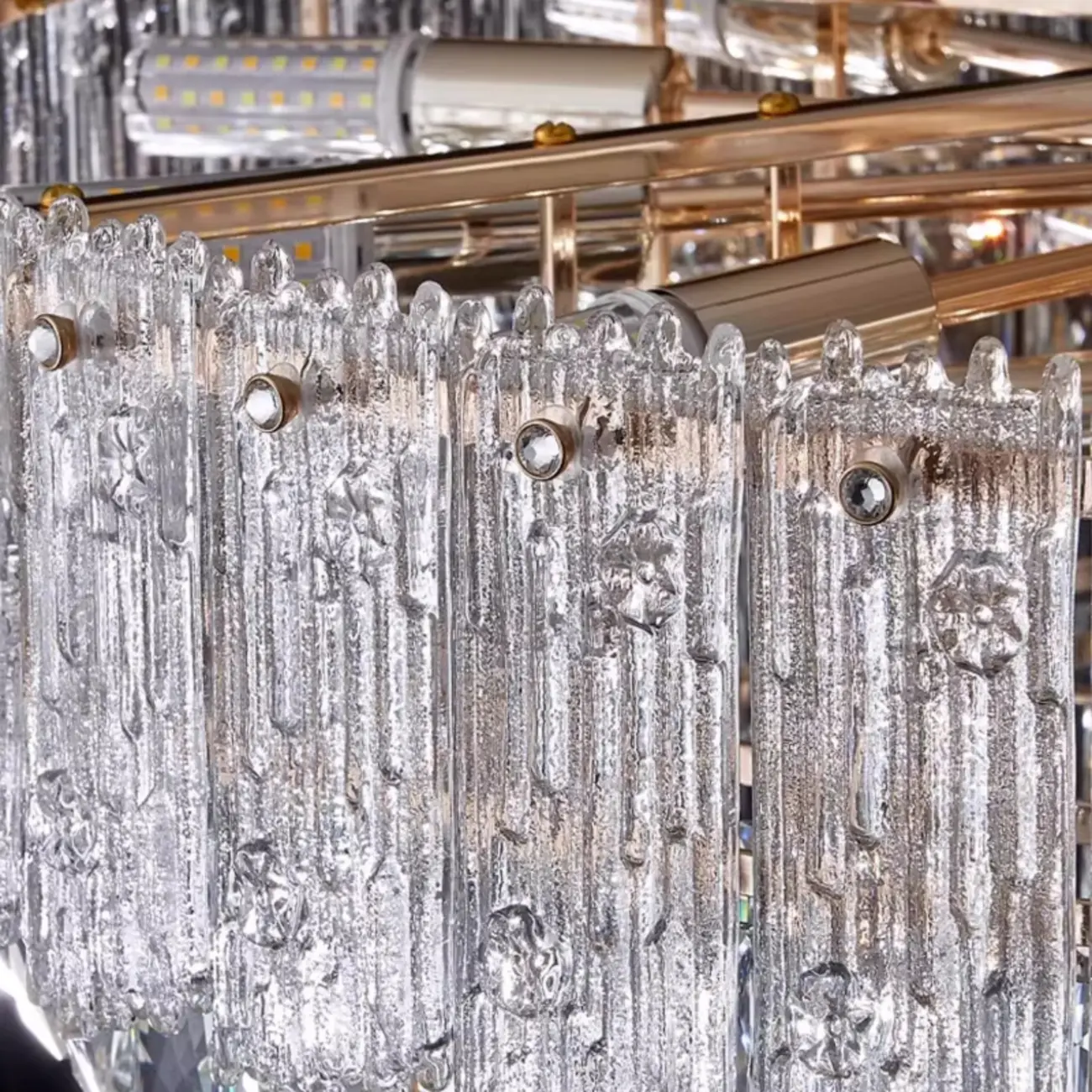 Adjustable Modern Luxury Crystal Chandelier with Multi-Tier Image - 9 | homeyfad