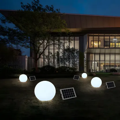 Solar LED Landscape Ball Garden Light for Outdoor Pathway Image - 1